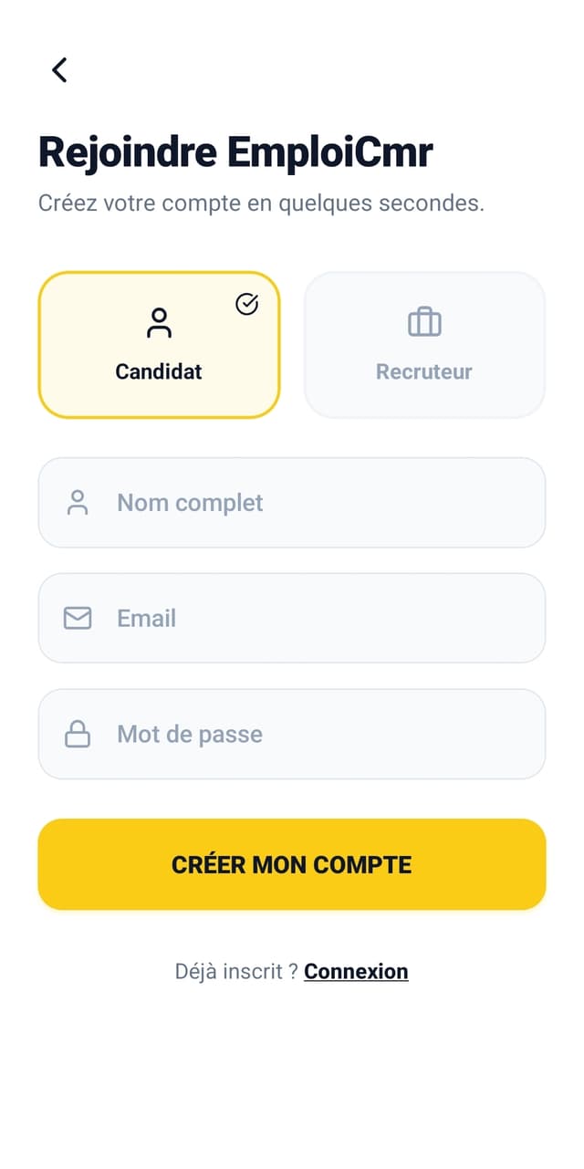 Aperçu détails de l'offre EmploiCmr